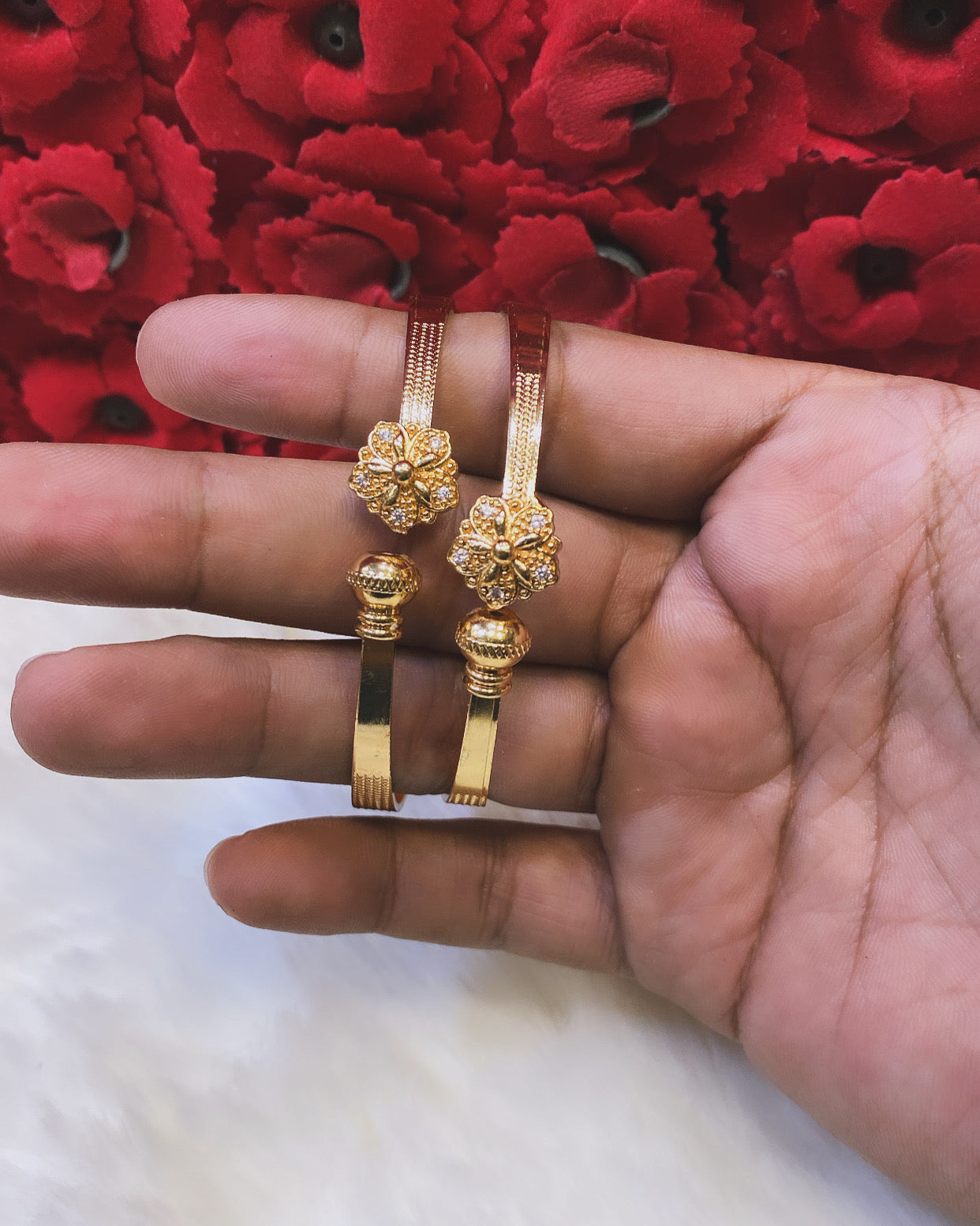 Gold plated kara set