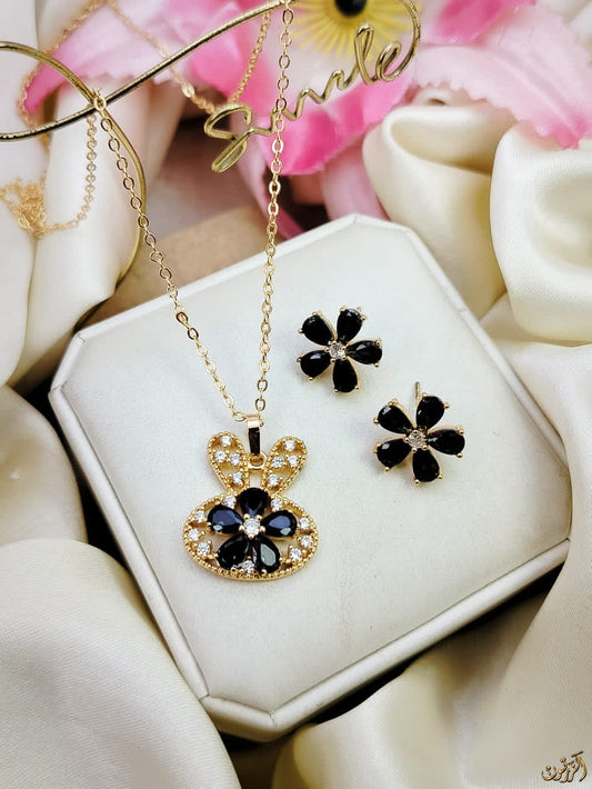 Flower Locket Set Huz-004