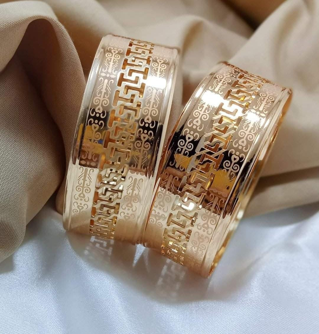 Gold Plated Bangles HUZ-004