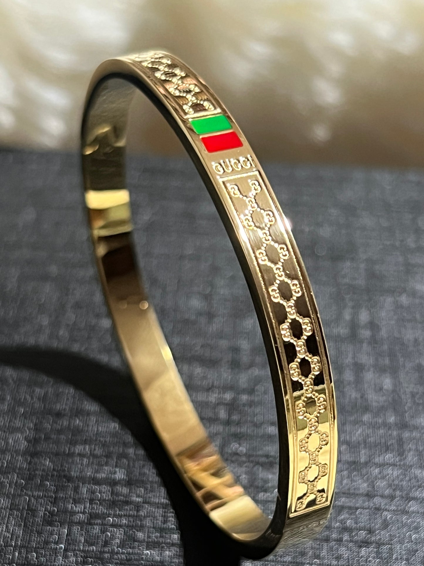 Gucci Gold Plated Bangle BG 003